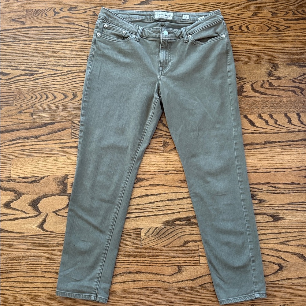 Lucky Brand Lolita Olive Green soft,skinny, stretch jeans